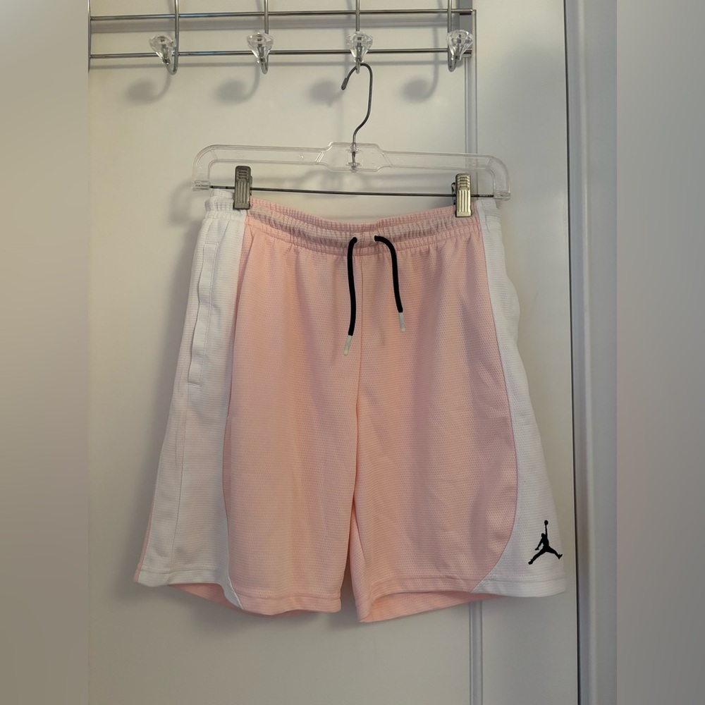 Big Girls Light Pink Jordan Basketball Shorts